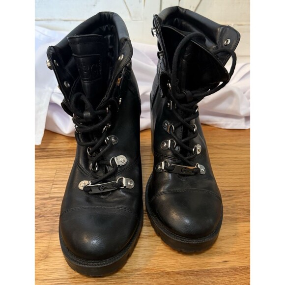 Guess Jollyn Heeled Black Hiker Boot Size 8.5M - Picture 1 of 15